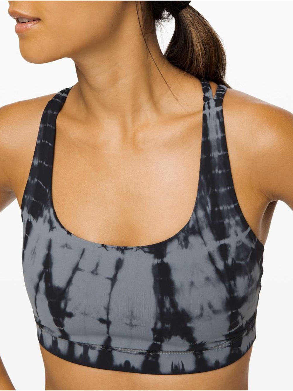 lululemon athletica Energy Bra - Vert Shibori Magnet Grey Black Night Tie Dye